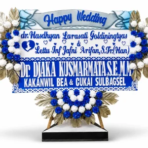 Karangan Bunga Happy Wedding