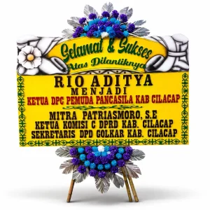 Karangan Bunga Papan - Selamat dan Suskses - Pelantikan Ketua DPC Pemuda Pancasila Kabupaten Cilacap