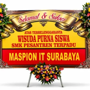 Karangan Bunga Papan Wisuda Happy Graduation