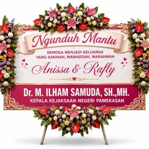 Karangan Bunga Ngunduh Mantu